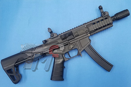 King Arms PDW 9mm SBR Shorty (Gun Metal Grey) - Click Image to Close